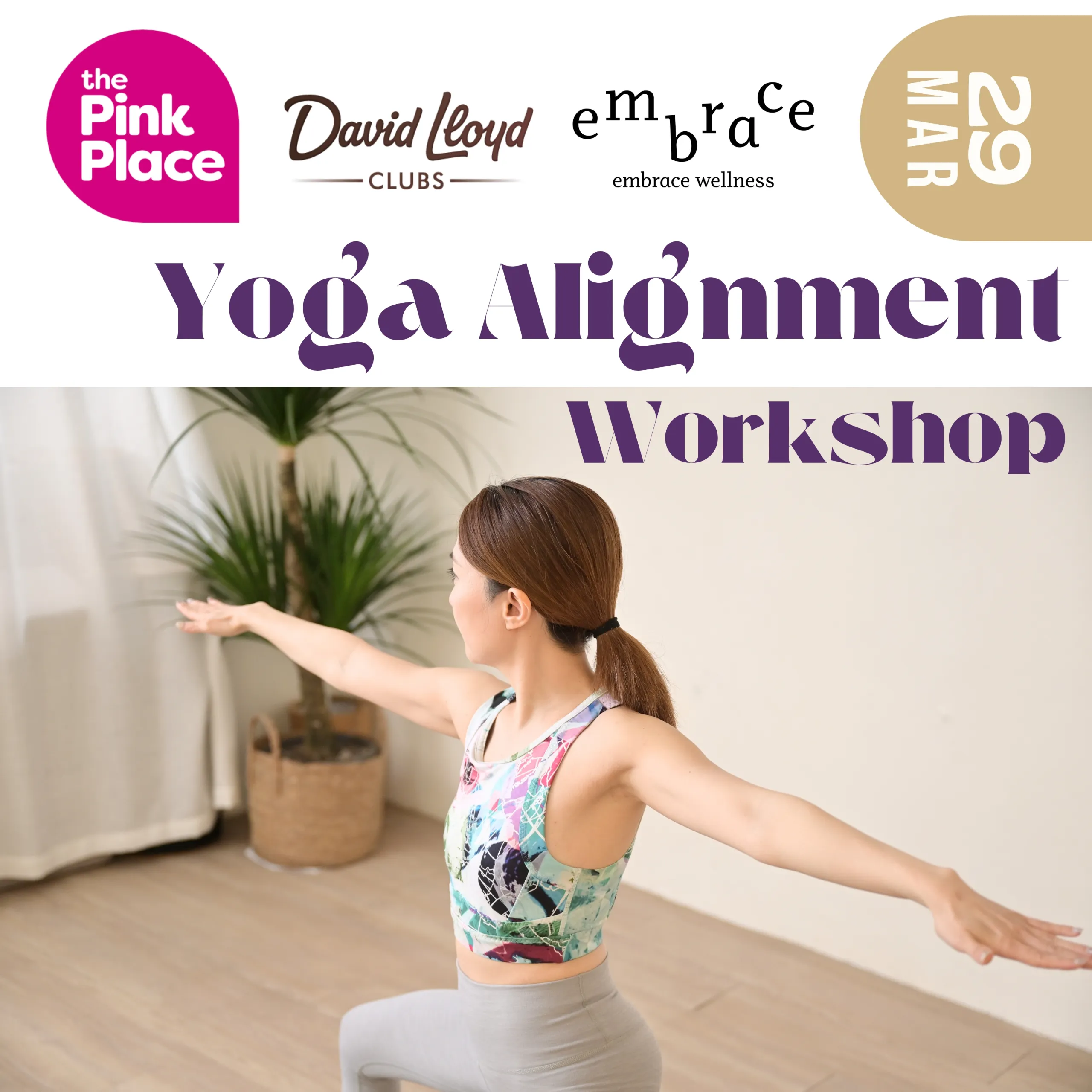 Yoga teacher Manlee's Yoga Nidra and Breathwork Workshop for Stress Relief on 27 March 2026 at David Lloyd Newbury, a restorative mindfulness wellness event by Embrace Wellness in Newbury, Berkshire.