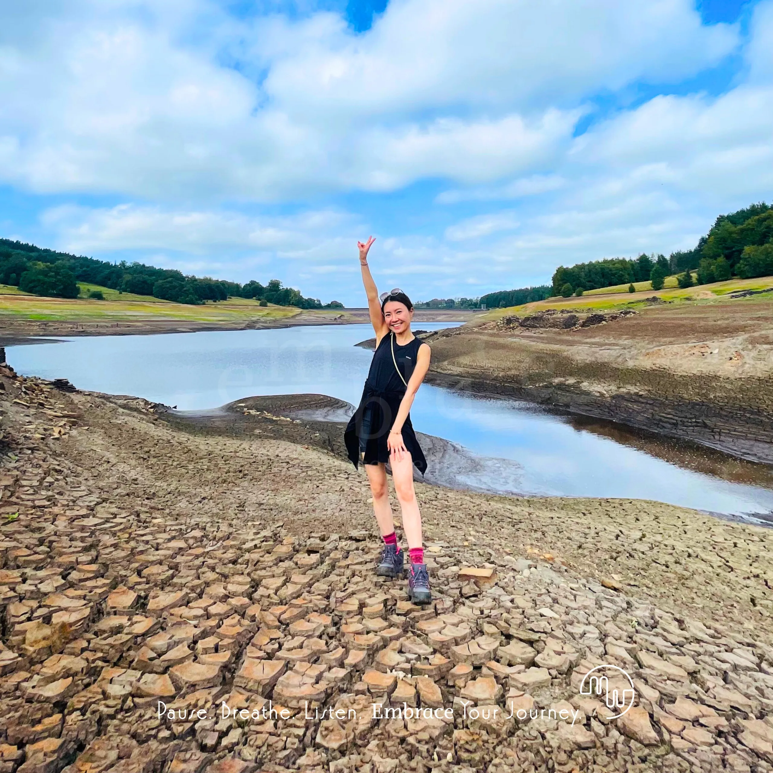 Manlee W holistic wellness practitioner enjoying the Berkshire countryside – founder of Embrace Wellness Newbury